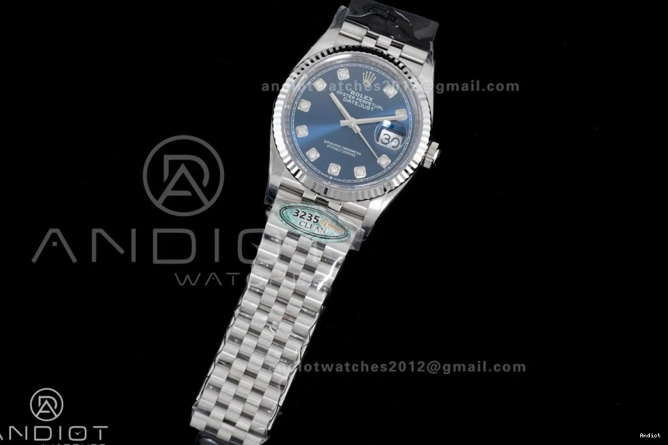 126234 DateJust Blue on Edition Best Dial Diamonds SH3235 904L Bracelet Clean Steel Jubilee 36 1:1 1115